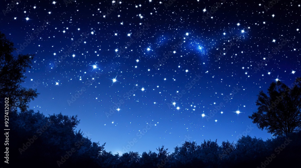 Fototapeta premium beautiful night sky with star