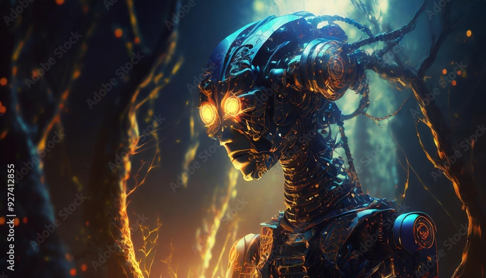 robot cyborg person robot cyborg person