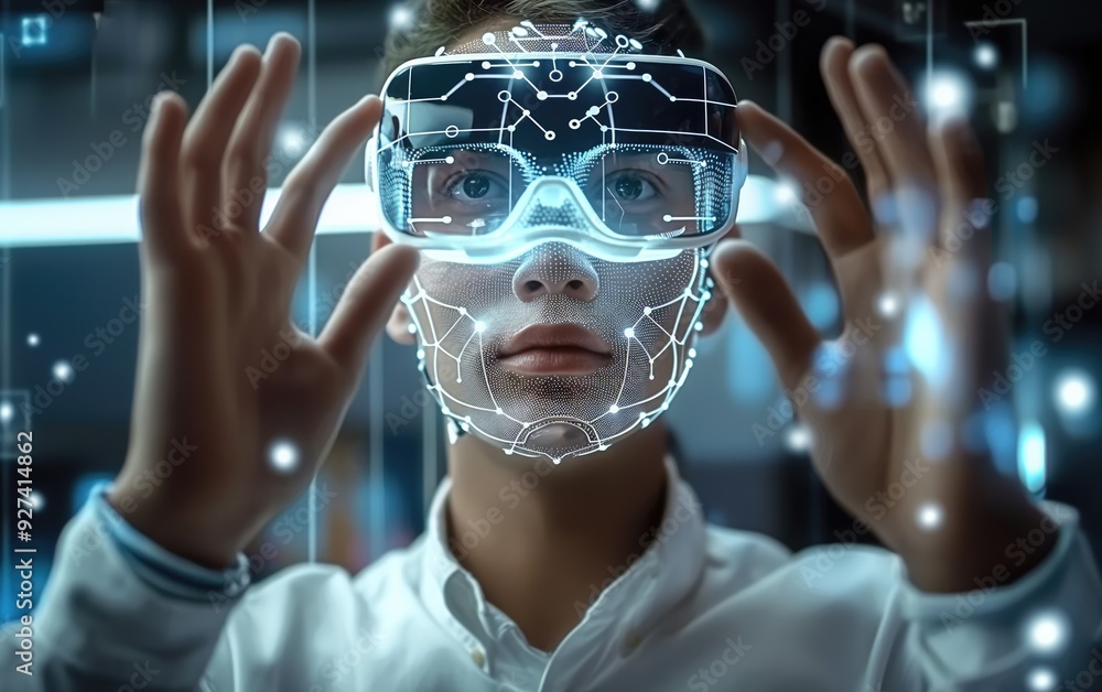 Man using Artificial Intelligence Technology Futuristic 4K Image AI Generated
Man using Artificial Intelligence Technology Futuristic 4K Image AI Generated