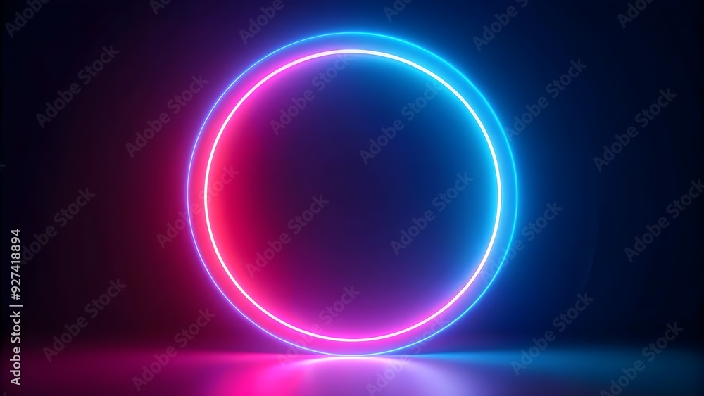 Glowing neon circle in pink and blue colors , light, vibrant, colorful, electric, illumination, vibrant, night Glowing neon circle in pink and blue colors , light, vibrant, colorful, electric, illumination, vibrant, night