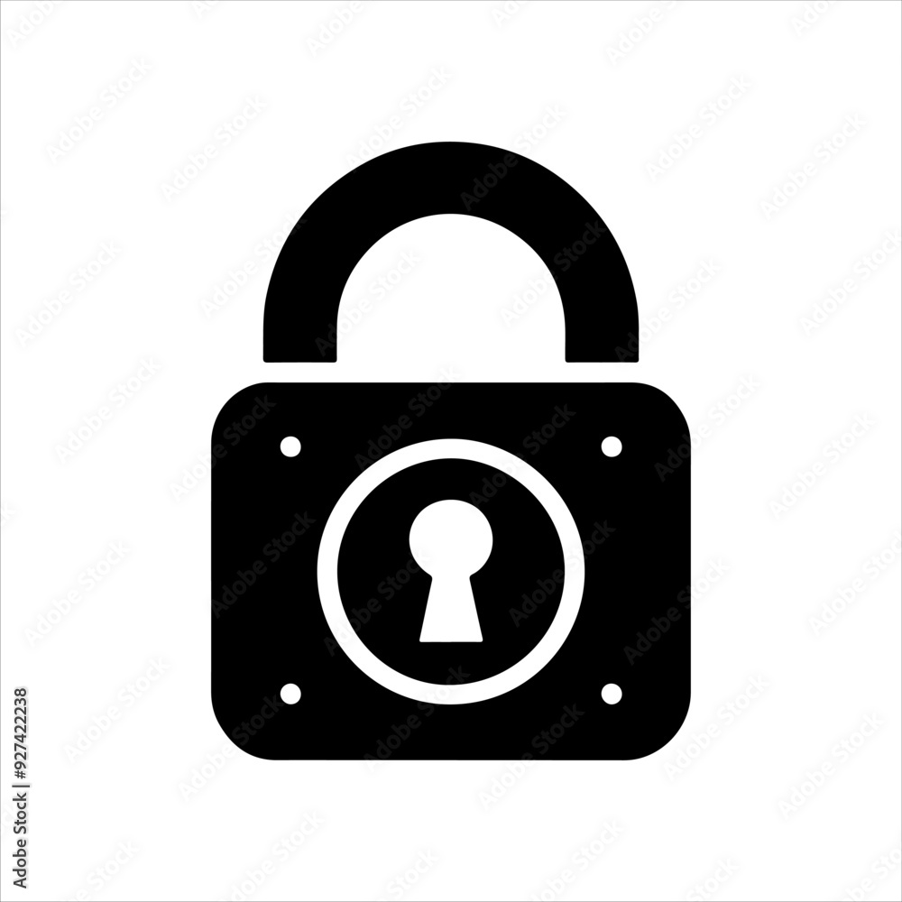 Padlock vector illustration design on white background. Padlock vector illustration design on white background.