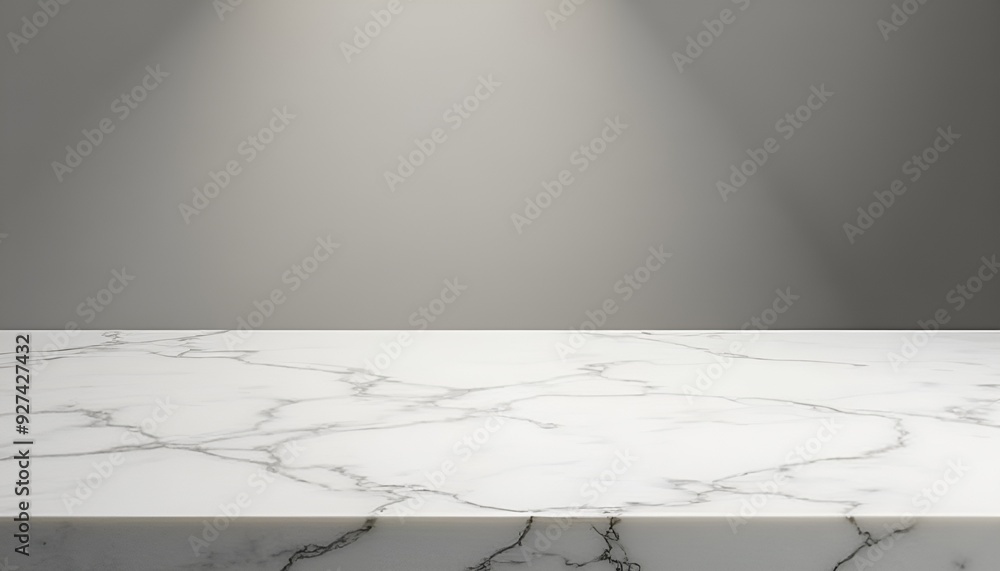 © SR07XC3 - Modern Marble Countertop Design on Transparent Background