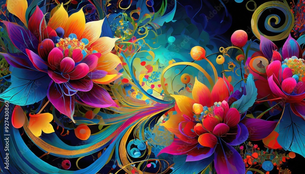 abstract floral background abstract floral background