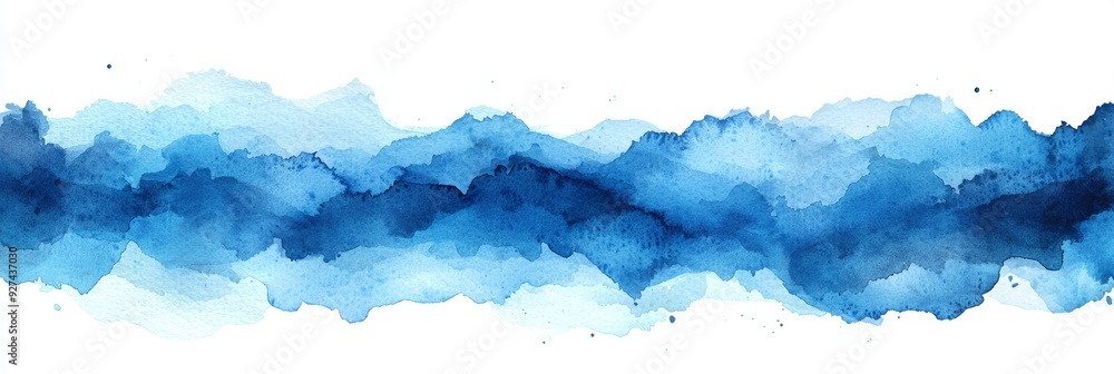 Abstract Blue Watercolor Background Abstract Blue Watercolor Background