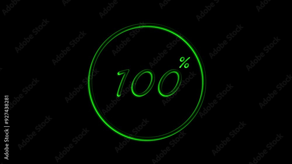 Loading Transfer Download Animation from zero to one hundred percent Loading Transfer Download Animation from zero to one hundred percent