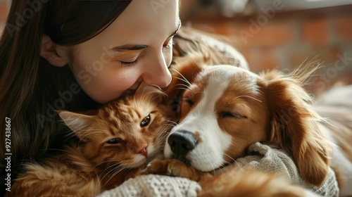 Explore the relationship between domestic animals and humans. How do pets such as dogs, cats, and horses enhance our lives and well-being