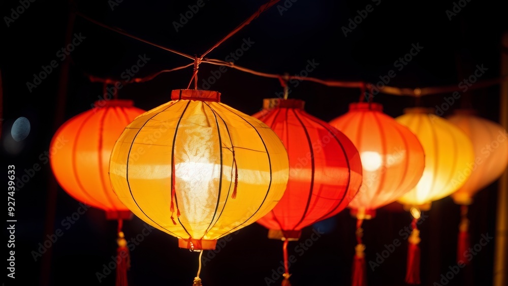 chinese lantern in the temple chinese lantern in the temple