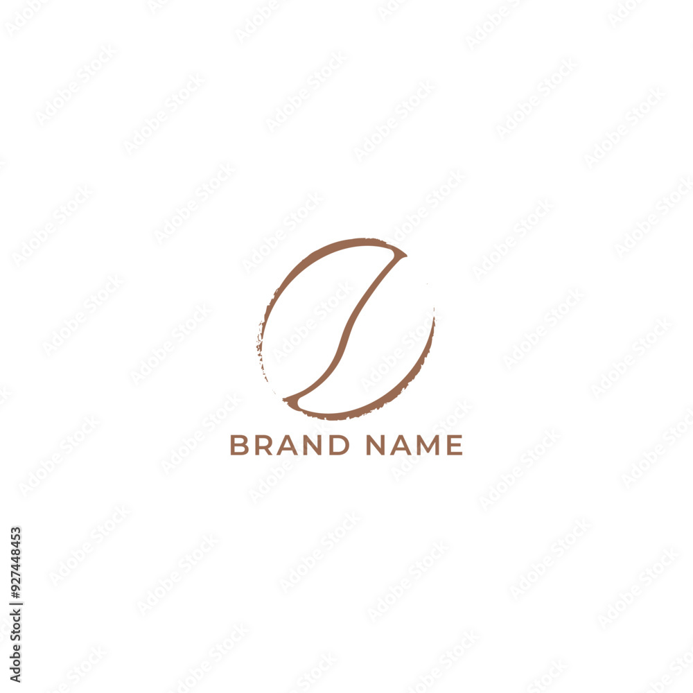 Obraz premium ILLUSTRATION COFFEE BEAN LOGO DESIGN TEMPLATE VECTOR GOOD FOR COFFEE SHOP, BRAND COFFEE