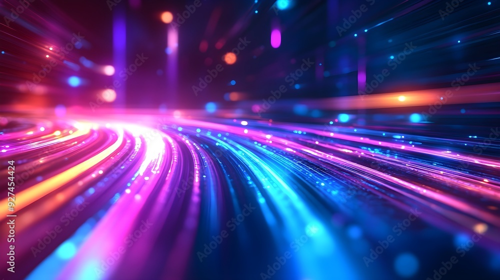 Abstract Neon Lights Background, Digital Art, Futuristic Design Abstract Neon Lights Background, Digital Art, Futuristic Design