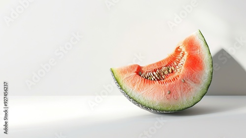 Melon Fruit White Background