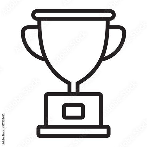 Trophy line icon.