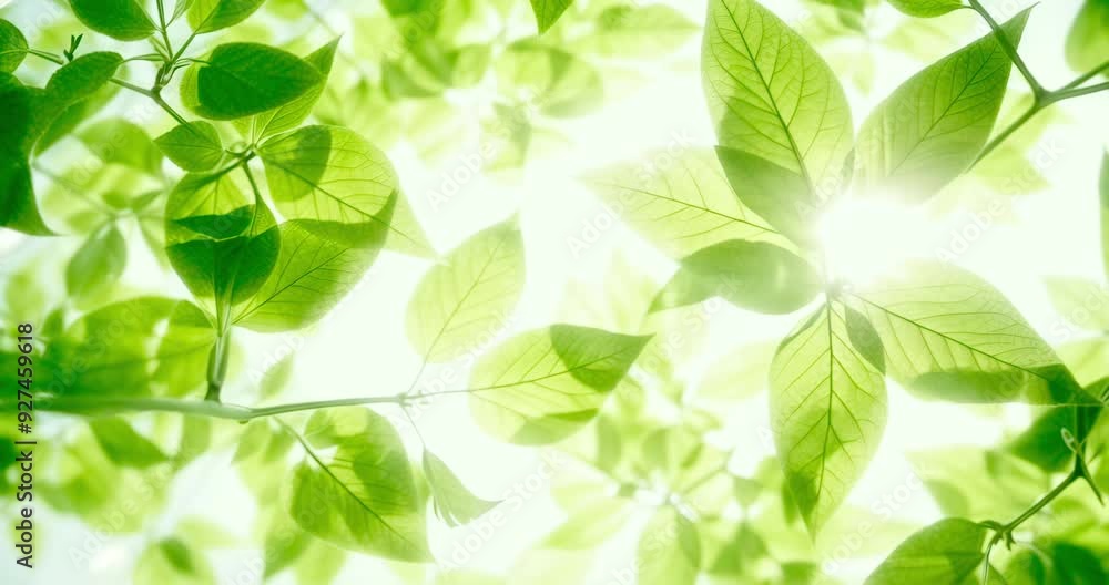 Nature's Beauty & Sunlight Through the Trees. Sunbeams Through Green Leaves: A Close-up View of Luminous Foliage and Delicate Branches. Nature's Beauty & Sunlight Through the Trees. Sunbeams Through Green Leaves: A Close-up View of Luminous Foliage and Delicate Branches.