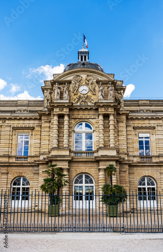 Luxembourg Palace, home to the Senate of France and the Musée du Luxembourg, in the Jardin du Luxembourg, 6th Arrondissement, Paris, France