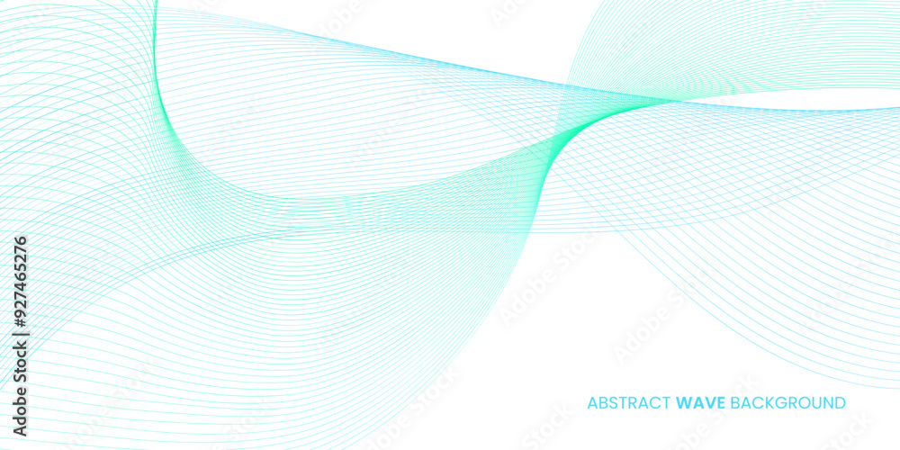 Abstract wave background in light green colors. Futuristic concept background with flowing wavy lines. Good for brochure, flyer, banner, poster, cover. Abstract wave background in light green colors. Futuristic concept background with flowing wavy lines. Good for brochure, flyer, banner, poster, cover.
