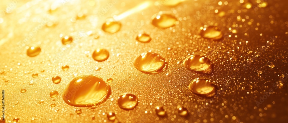 Abstract Golden Gel Serum Background Abstract Golden Gel Serum Background