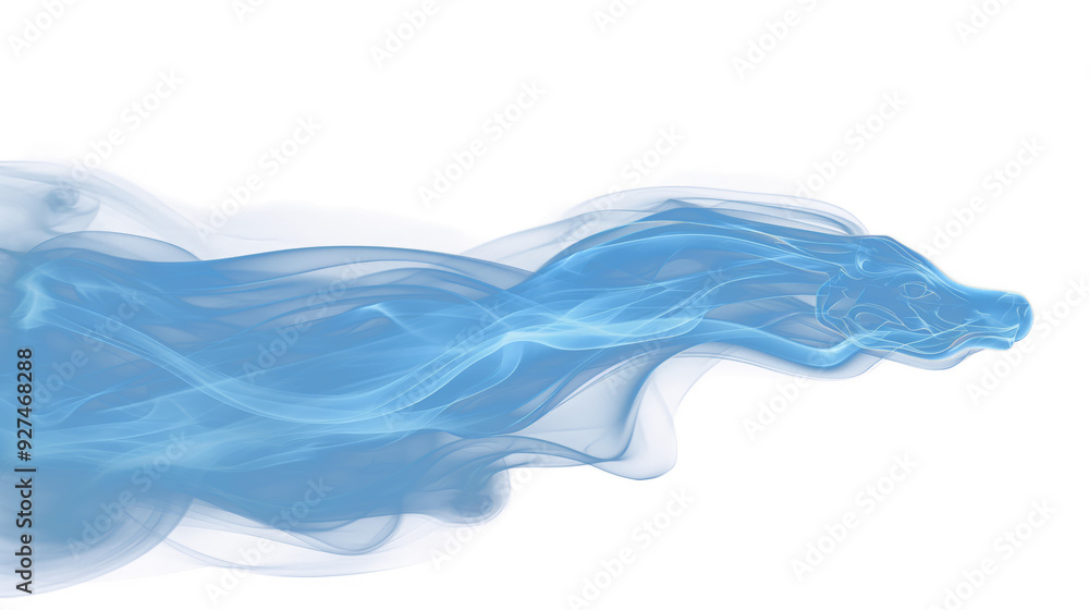 blue dragon fog or smoke, clouds isolated background. blue dragon fog or smoke, clouds isolated background.