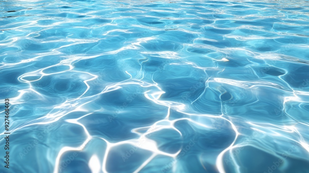 Fototapeta premium Super Realistic Water Photograph: High-Quality Background with Beautiful Clarity and Sufficient Copy Space