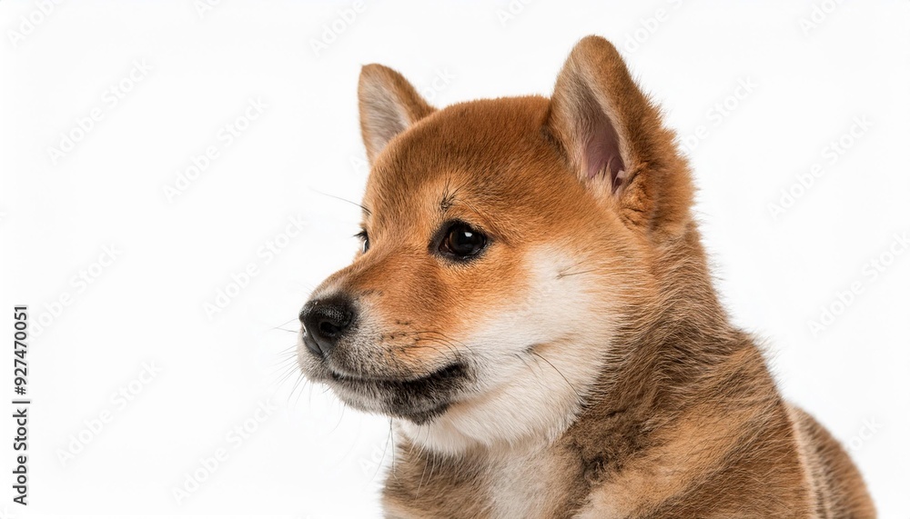 柴犬のポートレート(Shiba Inu puppy portrait on white background)
柴犬のポートレート(Shiba Inu puppy portrait on white background)