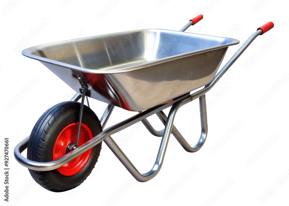 Wheelbarrow on a transparent background. Wheelbarrow on a transparent background.