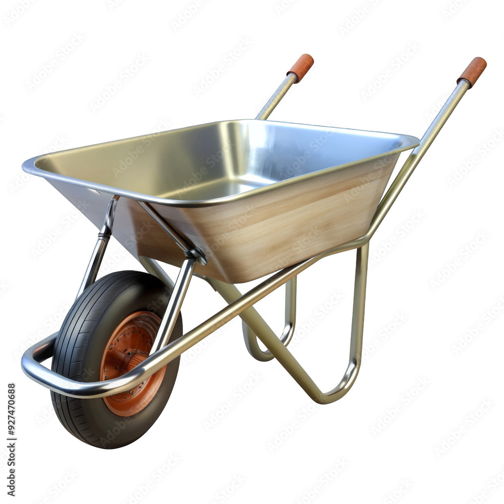 Wheelbarrow on a transparent background. Wheelbarrow on a transparent background.