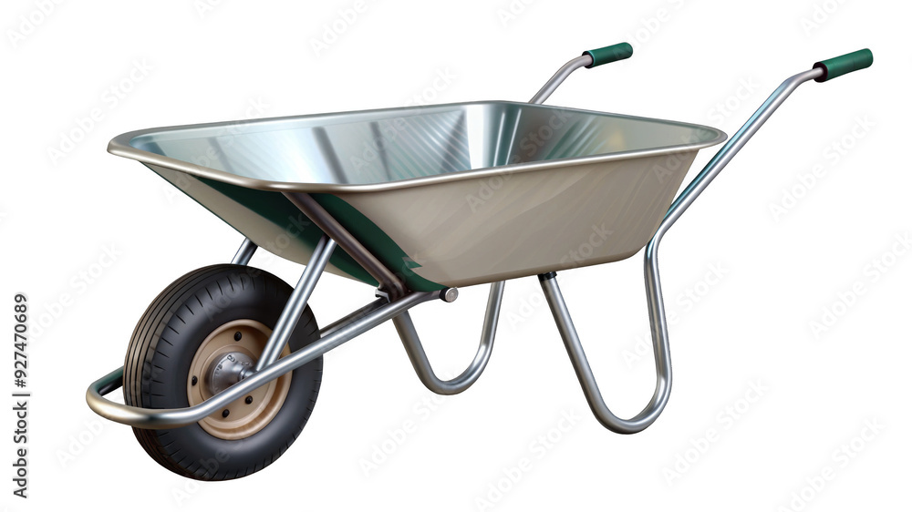 Wheelbarrow on a transparent background. Wheelbarrow on a transparent background.