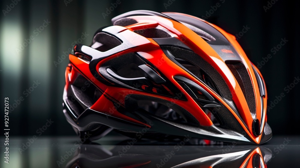 A photo of a cycling helmet A photo of a cycling helmet