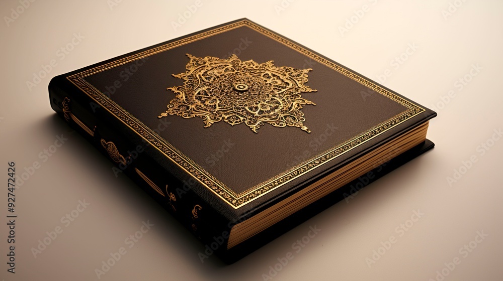 Fototapeta premium A photo of a decorative Quran cover