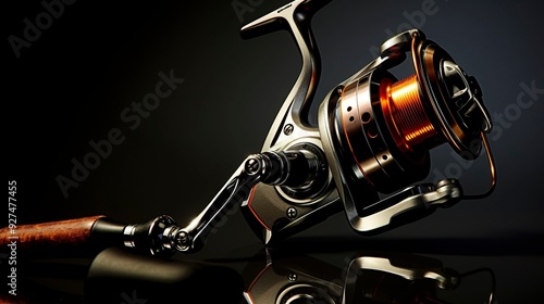 A photo of a fishing rod and reel