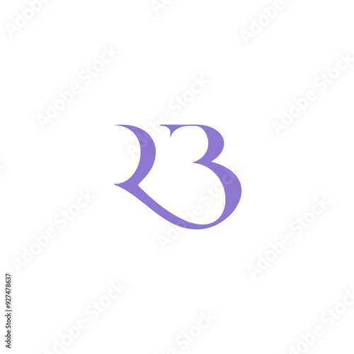 RB initial letter Logo Clothing modern minimalist urban creative Fashion brand Luxury Logo template. RB business monogram streetwear photography boutique apparel versatile Modern concept Logo.