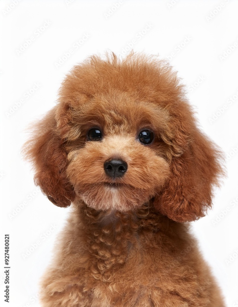 トイプードルのポートレート(Toy Poodle puppy portrait on white background)
トイプードルのポートレート(Toy Poodle puppy portrait on white background)