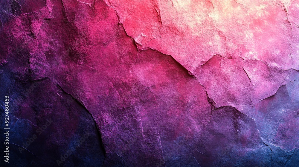 Naklejka premium Colorful wall featuring a rich blend of purple and pink textures