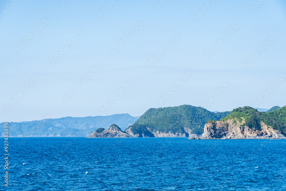 和歌山県の白崎海洋公園からの風景 和歌山県の白崎海洋公園からの風景