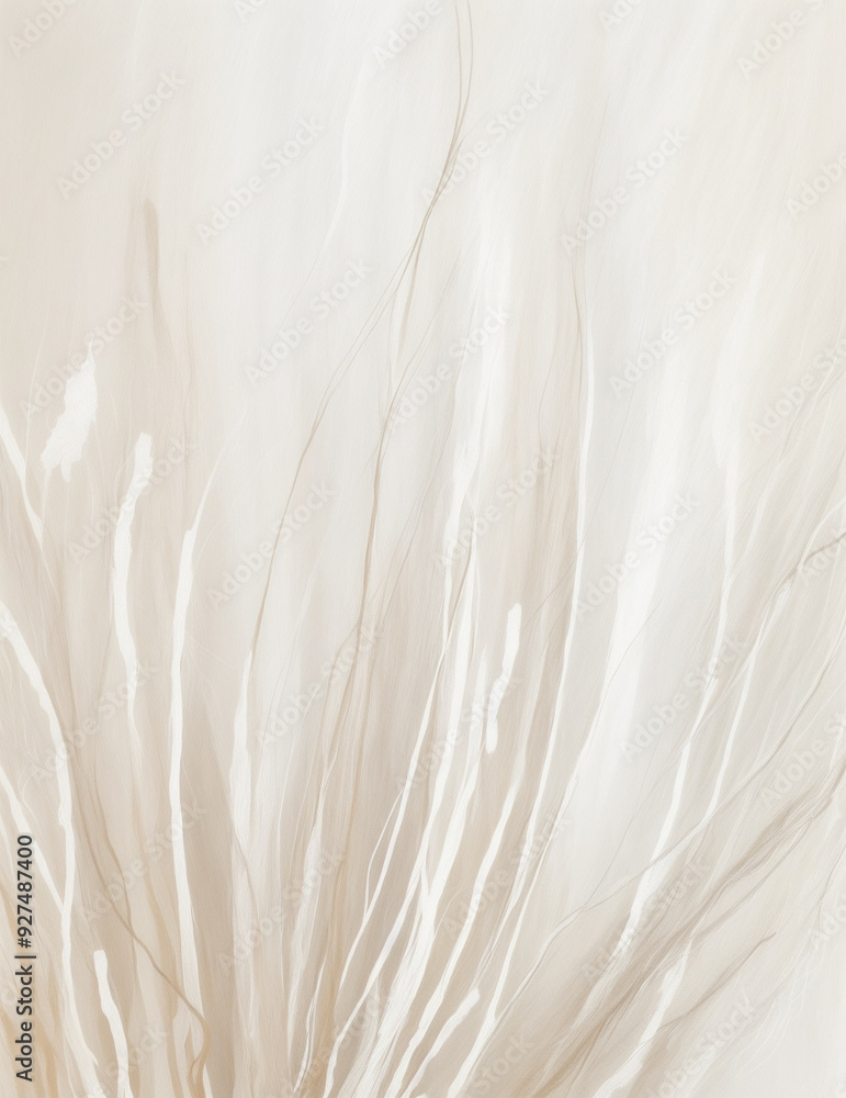 Obraz premium abstract light gray and white waves background - Generative AI
