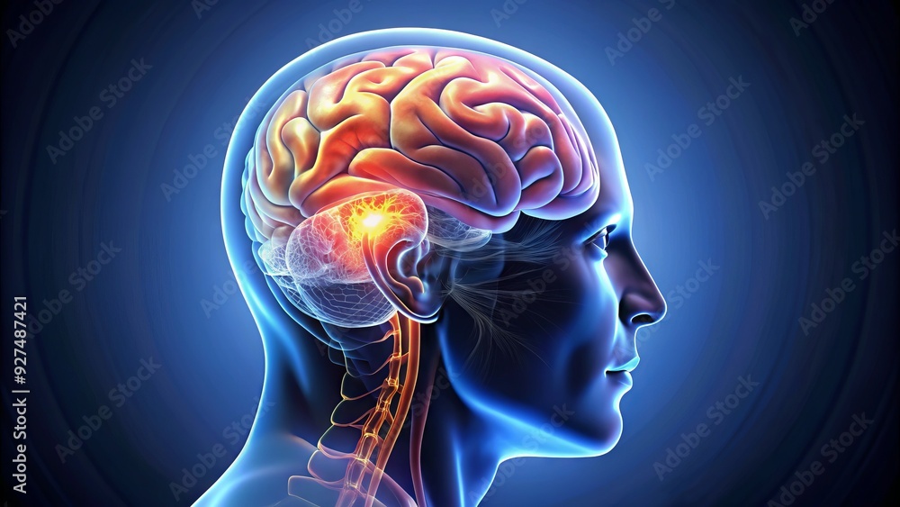 Obraz premium brain+in+head