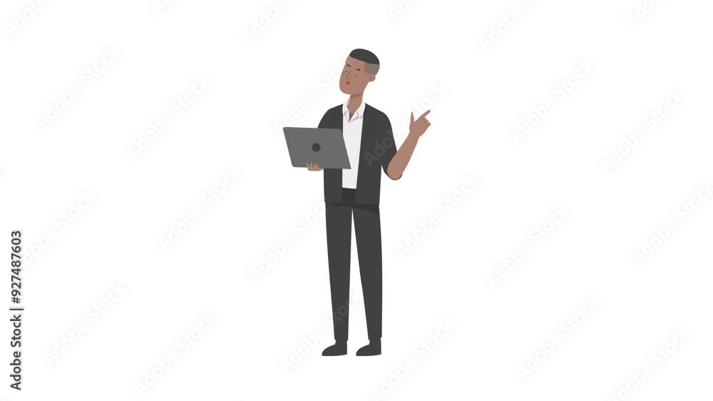 Businessman working on laptop Businessman working on laptop