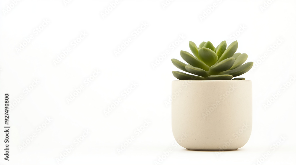 A small succulent plant in a simple ceramic pot, isolated on a white background, ideal for minimalist and nature-themed designs. A small succulent plant in a simple ceramic pot, isolated on a white background, ideal for minimalist and nature-themed designs.