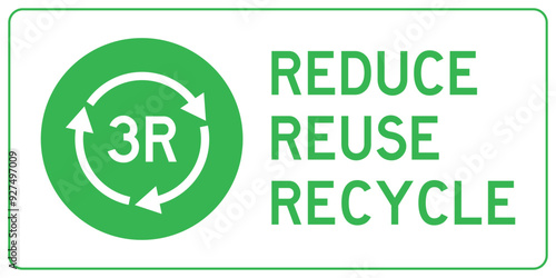 Vector 3R Reduce Reuse Recycle Sign Symbol
