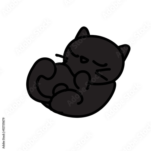 black cat,cute,animal,vector,black