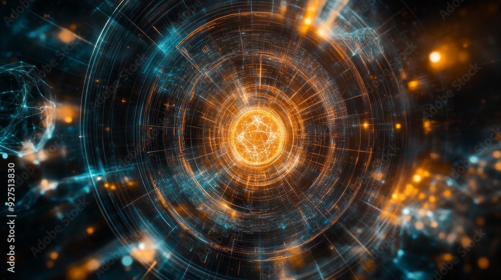 Obraz premium AI's Fractal Future: Where Human Intelligence Meets Technology