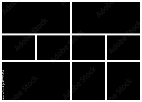 Photo collage pattern template vector moodboard design for people picture wall alum background