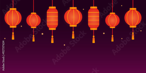 Traditional Chinese paper lanterns