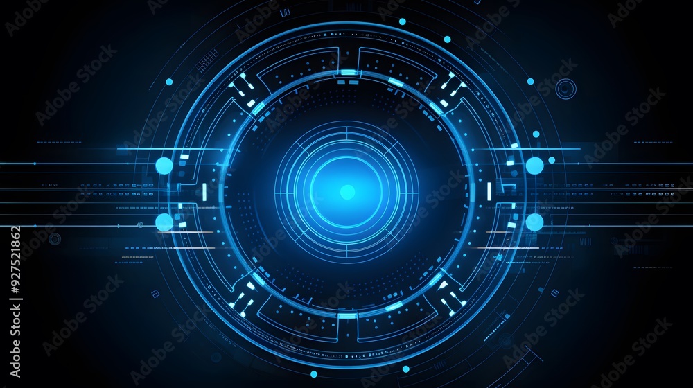 blue Abstract technology background circles digital hi-tech technology design background. concept innovation. vector illustration blue Abstract technology background circles digital hi-tech technology design background. concept innovation. vector illustration