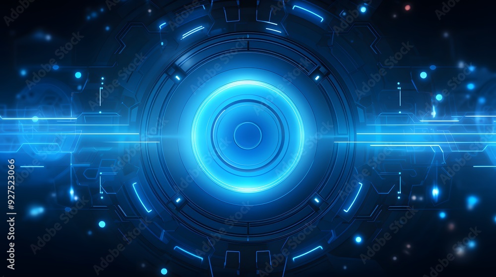 blue Abstract technology background circles digital hi-tech technology design background. concept innovation. vector illustration blue Abstract technology background circles digital hi-tech technology design background. concept innovation. vector illustration
