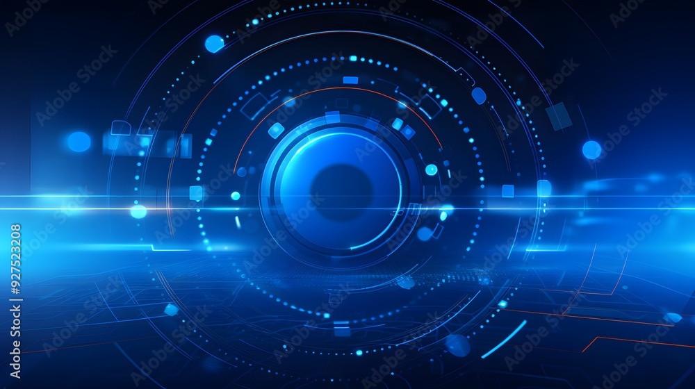 blue Abstract technology background circles digital hi-tech technology design background. concept innovation. vector illustration blue Abstract technology background circles digital hi-tech technology design background. concept innovation. vector illustration