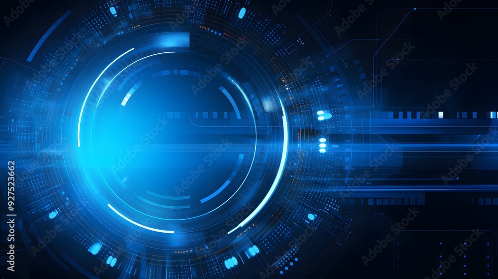 blue Abstract technology background circles digital hi-tech technology design background. concept innovation. vector illustration blue Abstract technology background circles digital hi-tech technology design background. concept innovation. vector illustration