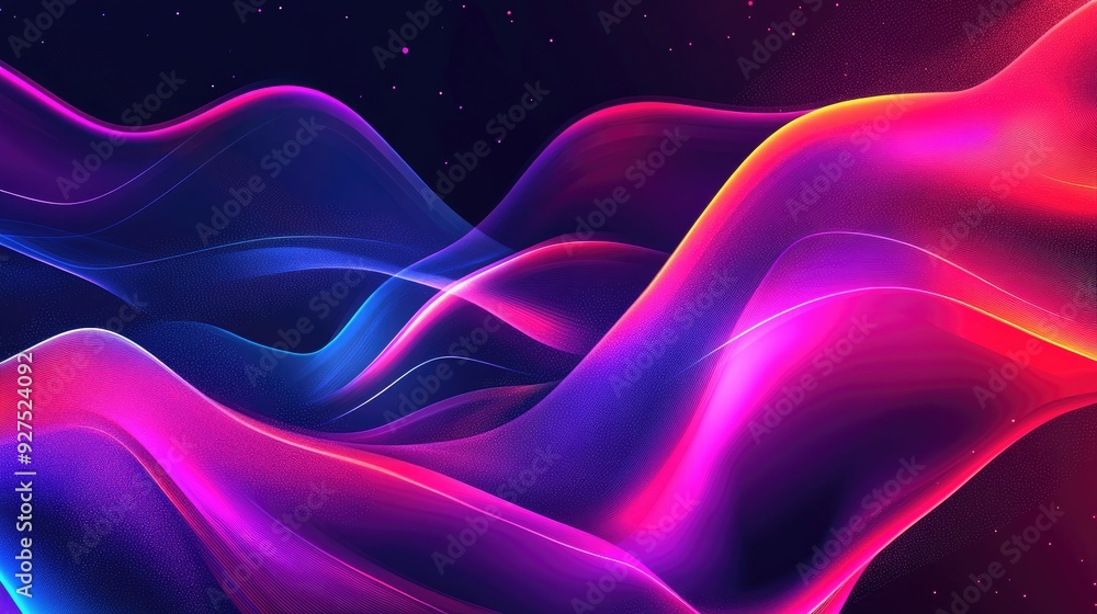 Dynamic sound wave background design with vibrant, flowing lines and gradients. Ideal for music, technology, or audio-related themes. Abstract modern vector illustration. Dynamic sound wave background design with vibrant, flowing lines and gradients. Ideal for music, technology, or audio-related themes. Abstract modern vector illustration.