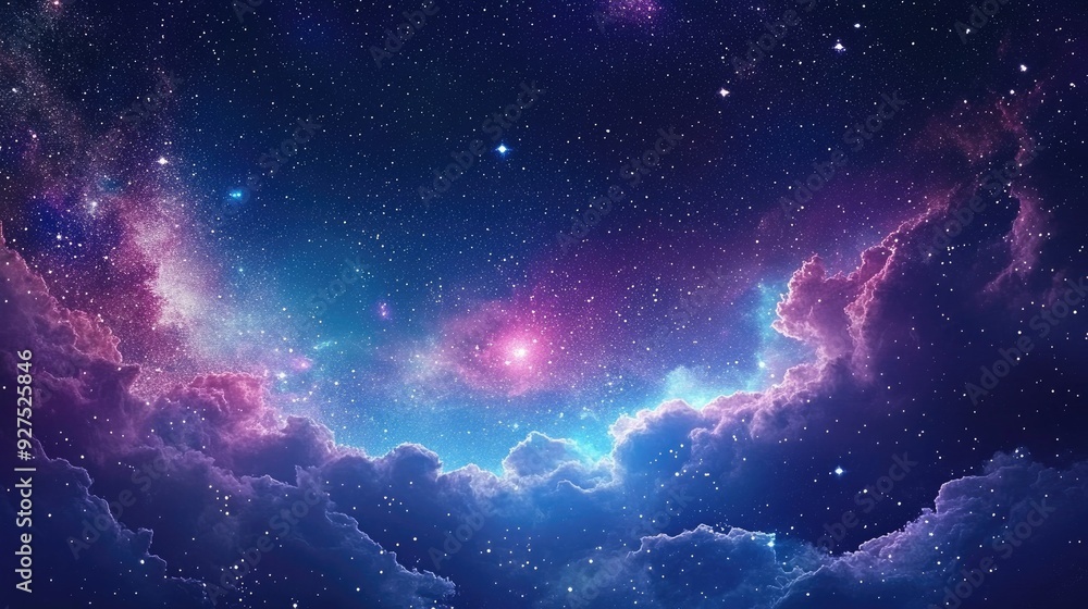 Elegant starry sky with the Milky Way nebula, creating a dreamy and enchanting backdrop for Tanabata or other night sky themes. Ideal for cosmic and celestial designs. Elegant starry sky with the Milky Way nebula, creating a dreamy and enchanting backdrop for Tanabata or other night sky themes. Ideal for cosmic and celestial designs.
