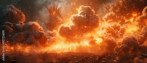 The explosion is all on fire photo