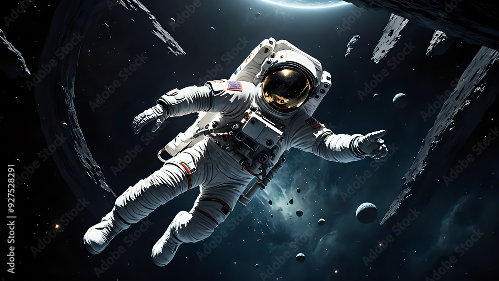 Fototapeta premium astronaut in space