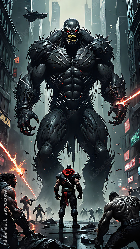 Fototapeta premium robot cyborg soldier